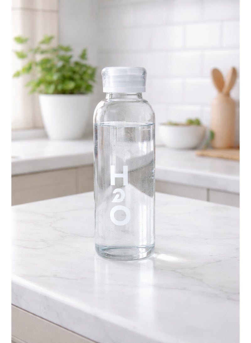 زجاجة مياه زجاج 750 ملي متعددة الألوان - Image 1